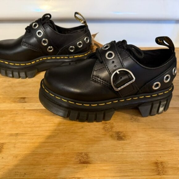 Audrick Hardware Leather Platform Oxford Shoes in Black - RARE - Picture 12 of 16